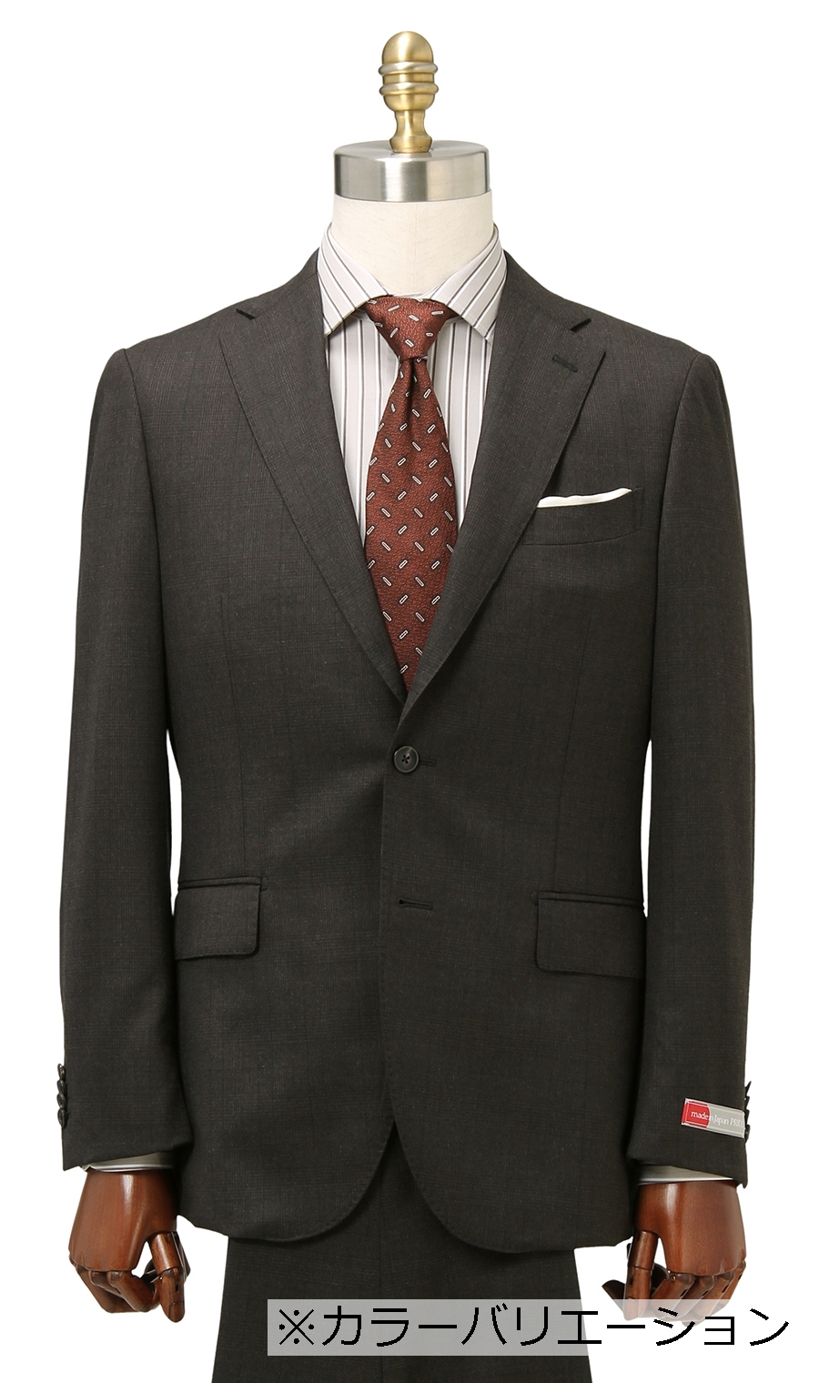 プレミアムスタイリッシュスーツ【御幸毛織】【made in Japan PRIDE】 グレー 体型:YA体(スリム型),号数（身長）:6号(175cm)