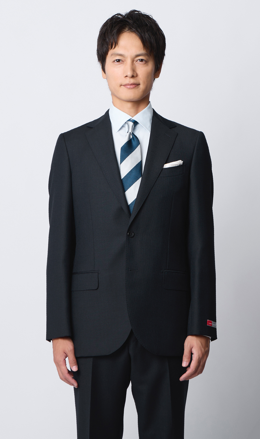 プレミアムスタイリッシュスーツ【御幸毛織】【made in Japan PRIDE】 ネイビー 体型:YA体(スリム型),号数(身長):3号(160cm)