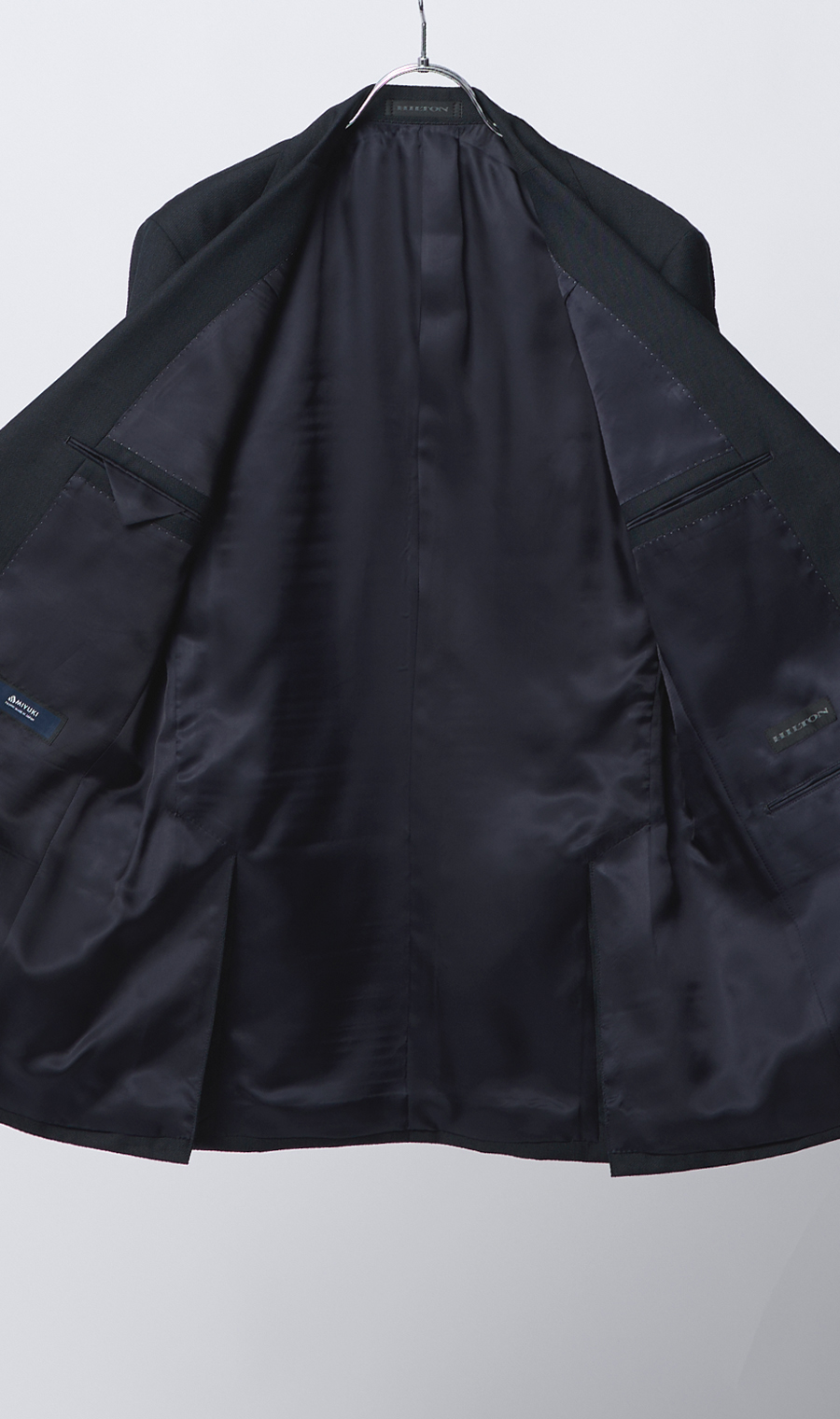 プレミアムスタイリッシュスーツ【御幸毛織】【made in Japan PRIDE】 ネイビー 体型:YA体(スリム型),号数(身長):3号(160cm)