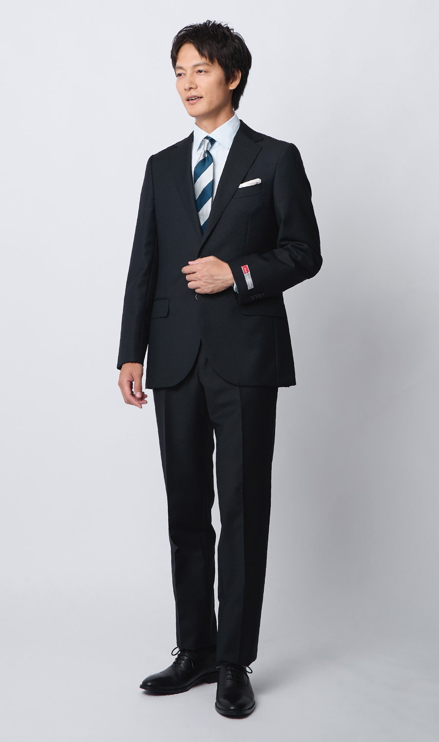 プレミアムスタイリッシュスーツ【御幸毛織】【made in Japan PRIDE】 ネイビー 体型:YA体(スリム型),号数(身長):3号(160cm)