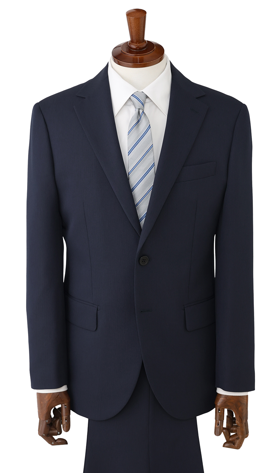 スタイリッシュスーツ【ウォッシャブル】 ネイビー 体型:A体(標準型),号数（身長）:4号(165cm)