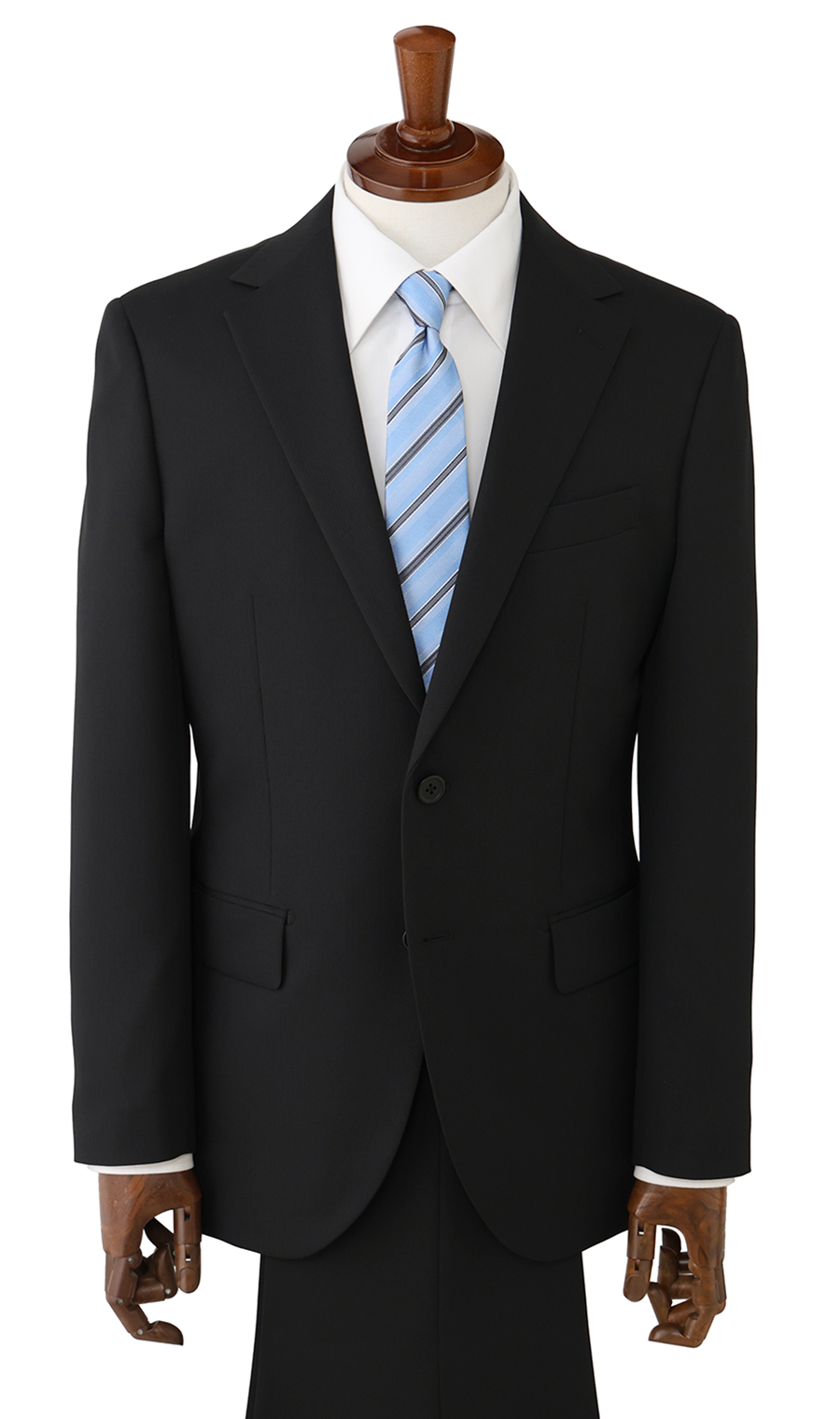 スタイリッシュスーツ【ウォッシャブル】 ブラック 体型:A体(標準型),号数(身長):3号(160cm)