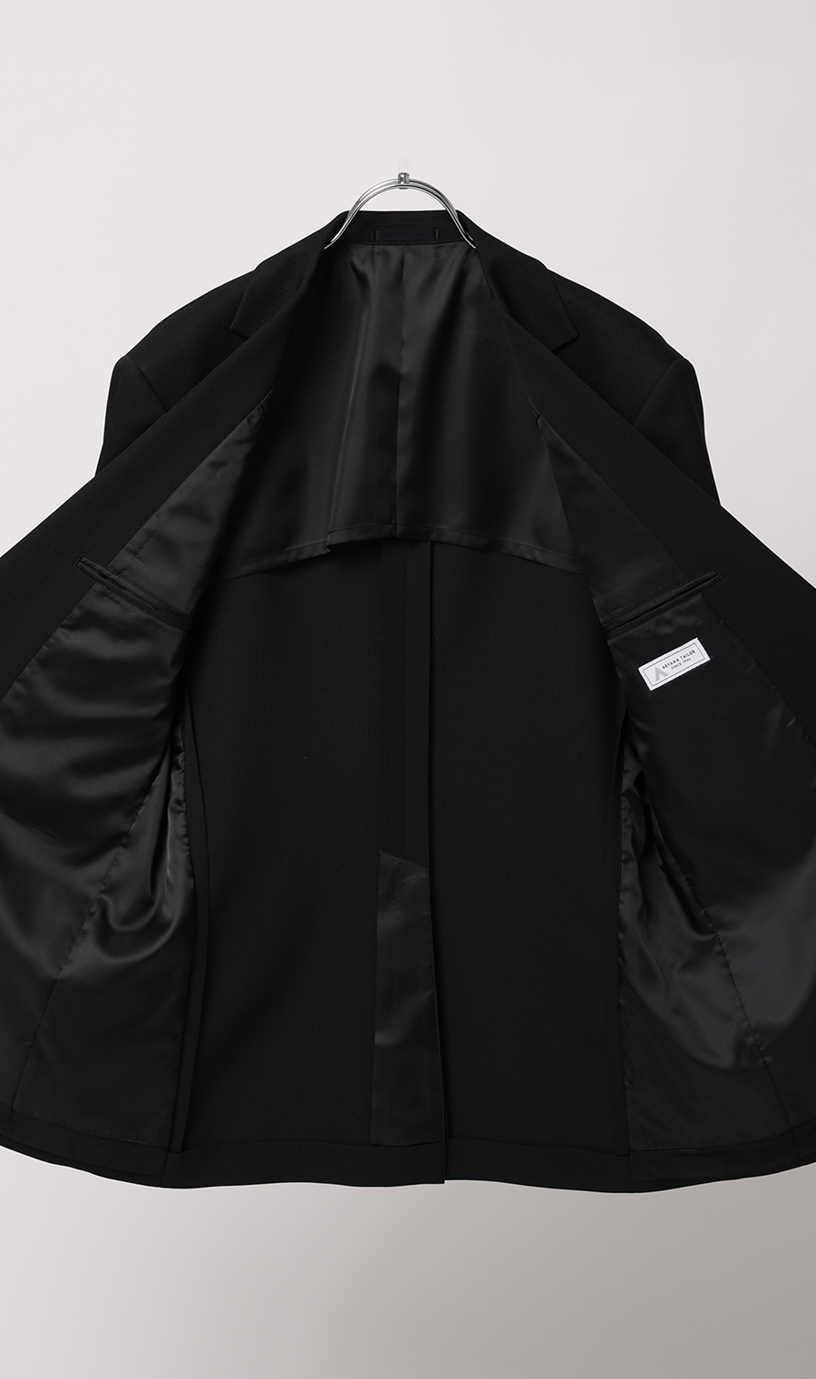 スタイリッシュスーツ【ウォッシャブル】 ブラック 体型:A体(標準型),号数（身長）:4号(165cm)