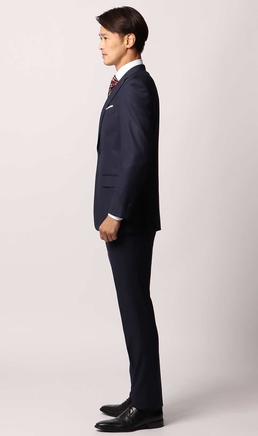 プレミアムスタイリッシュスーツ《Loro Piana》《AUSTRALIS》 ネイビー 体型:A体(標準型),号数（身長）:3号(160cm)