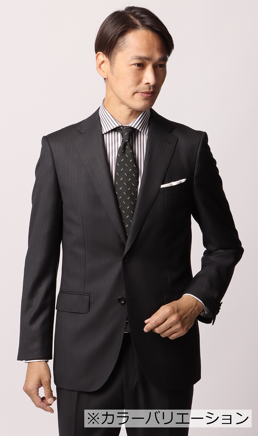 プレミアムスタイリッシュスーツ《Loro Piana》《AUSTRALIS》 ネイビー 体型:A体(標準型),号数（身長）:3号(160cm)