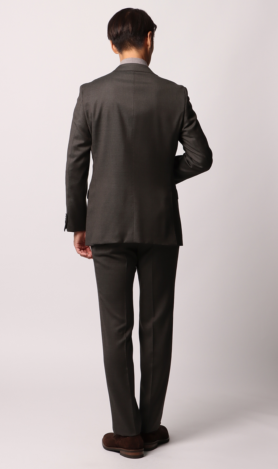 プレミアムスタイリッシュスーツ《Loro Piana》《ZELANDER》 ブラウン 体型:AB体(がっちり型),号数（身長）:6号(175cm)