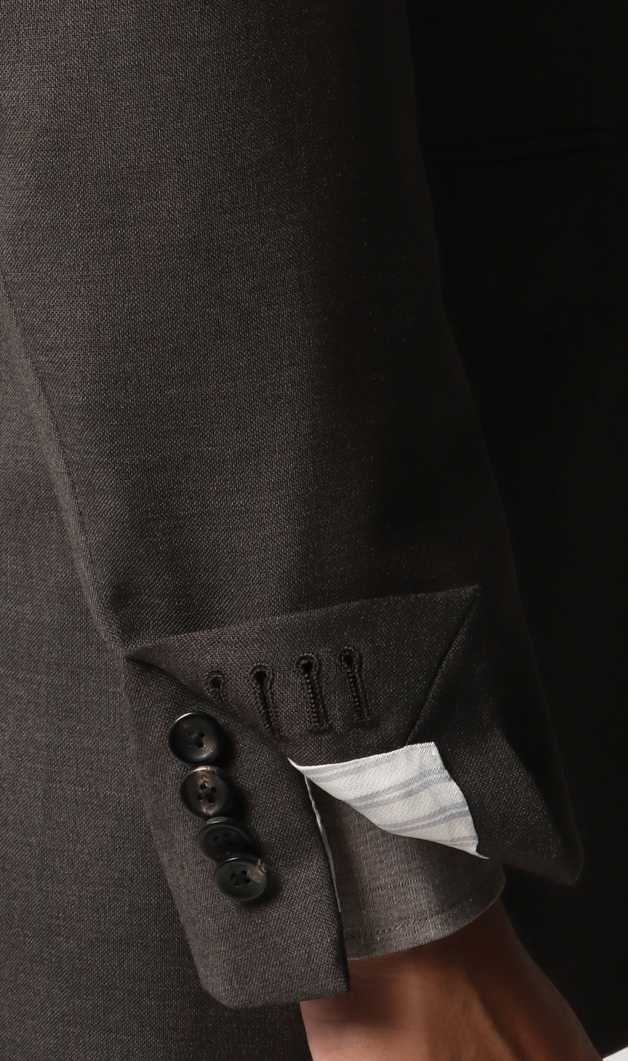 プレミアムスタイリッシュスーツ《Loro Piana》《ZELANDER》 ブラウン 体型:AB体(がっちり型),号数（身長）:6号(175cm)