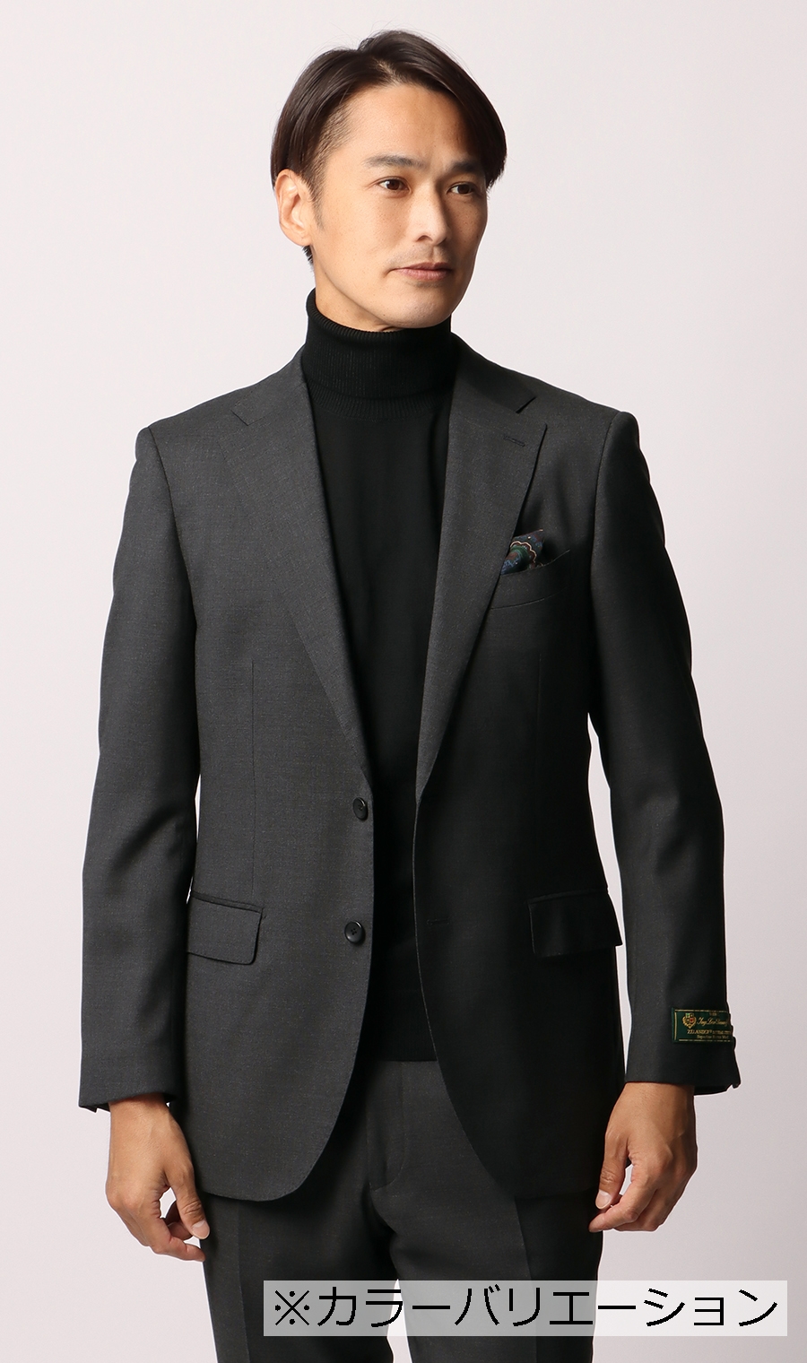 プレミアムスタイリッシュスーツ《Loro Piana》《ZELANDER》 ブラウン 体型:AB体(がっちり型),号数（身長）:6号(175cm)