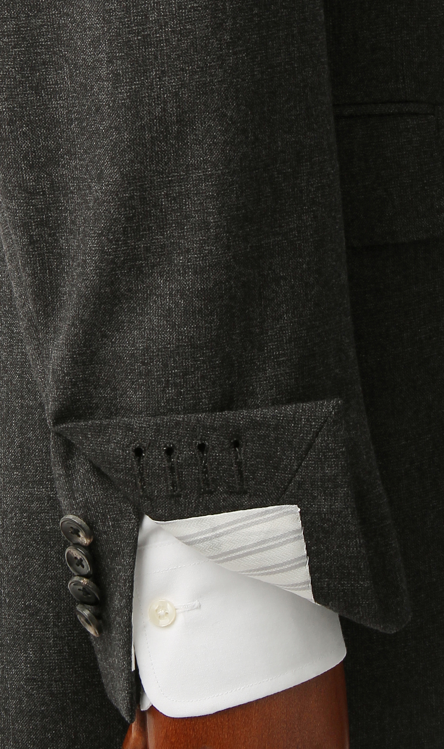 プレミアムスタイリッシュスーツ《E・THOMAS》《Super120’s》 グレー 体型:A体(標準型),号数（身長）:4号(165cm)