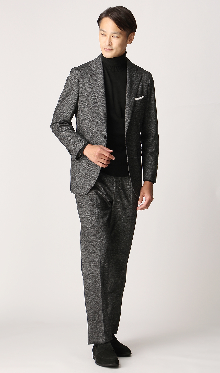 プレミアムスタイリッシュスーツ《RELAXING MODEL》 グレー 体型:YA体(スリム型),号数（身長）:5号(170cm)