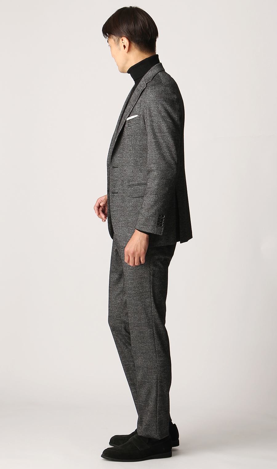 プレミアムスタイリッシュスーツ《RELAXING MODEL》 グレー 体型:YA体(スリム型),号数（身長）:5号(170cm)