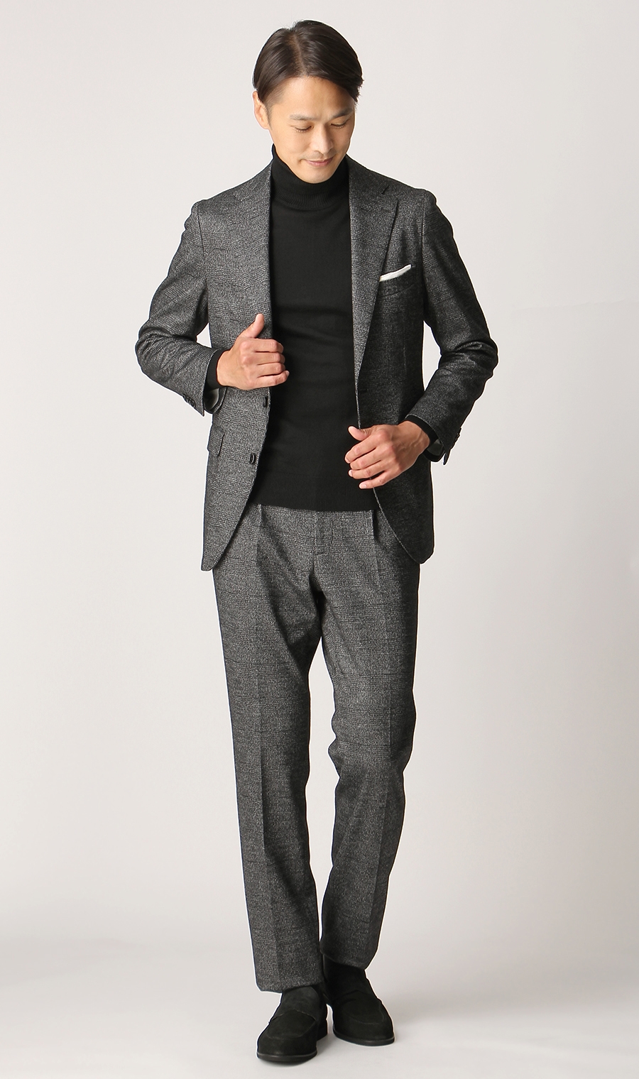 プレミアムスタイリッシュスーツ《RELAXING MODEL》 グレー 体型:YA体(スリム型),号数（身長）:5号(170cm)