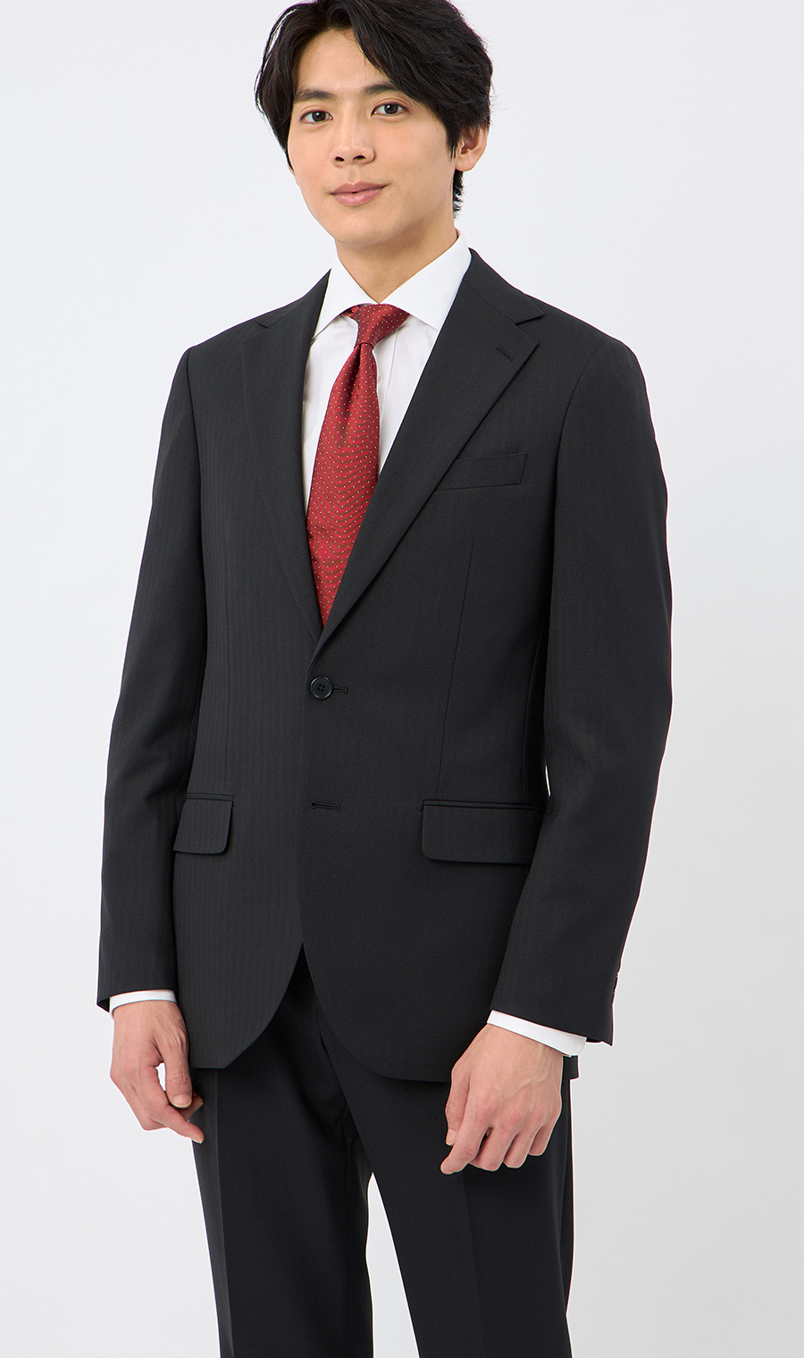 時尚套裝 【可水洗】 黑色體型:YA體 (修身型)，號數 (身高) :3號 (160cm)