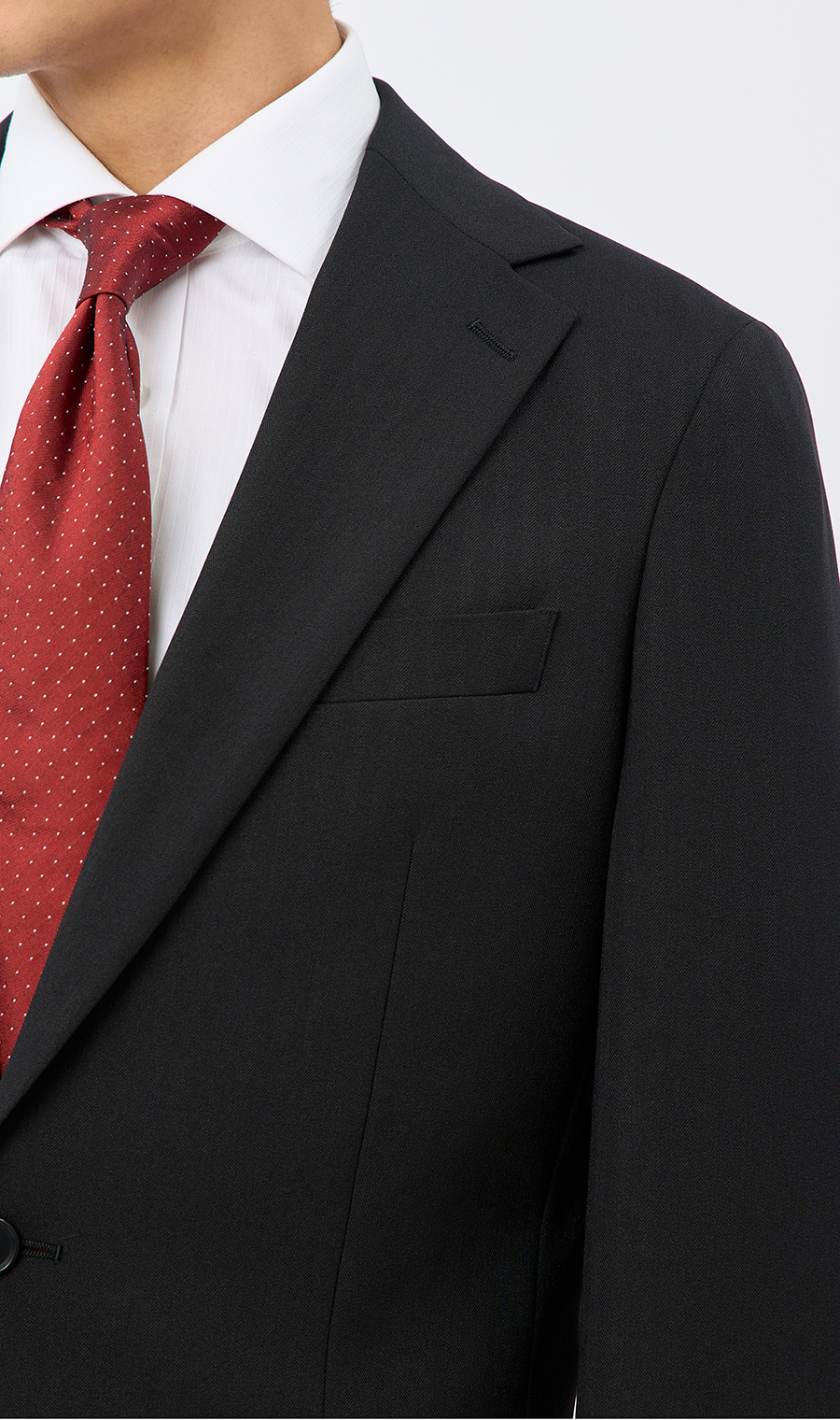 時尚套裝 【可水洗】 黑色體型:YA體 (修身型)，號數 (身高) :3號 (160cm)