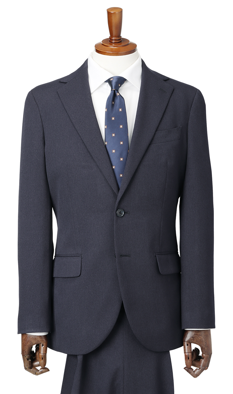 スタイリッシュスーツ【ウォッシャブル】 ネイビー 体型:YA体(スリム型),号数（身長）:3号(160cm)