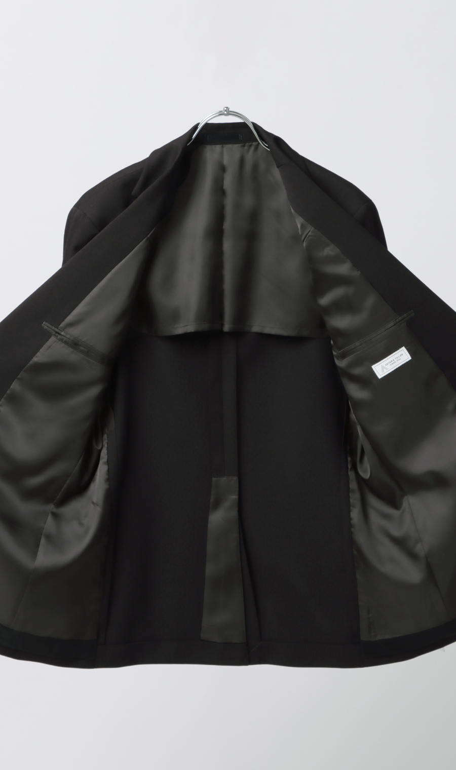 スタイリッシュスーツ【ウォッシャブル】 ブラック 体型:YA体(スリム型),号数（身長）:3号(160cm)