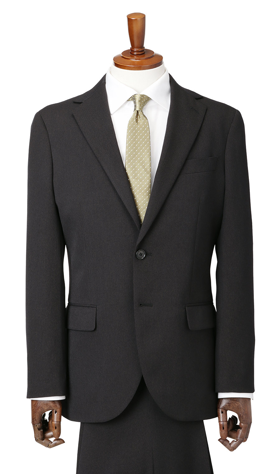 スタイリッシュスーツ【ウォッシャブル】 ブラック 体型:YA体(スリム型),号数（身長）:3号(160cm)