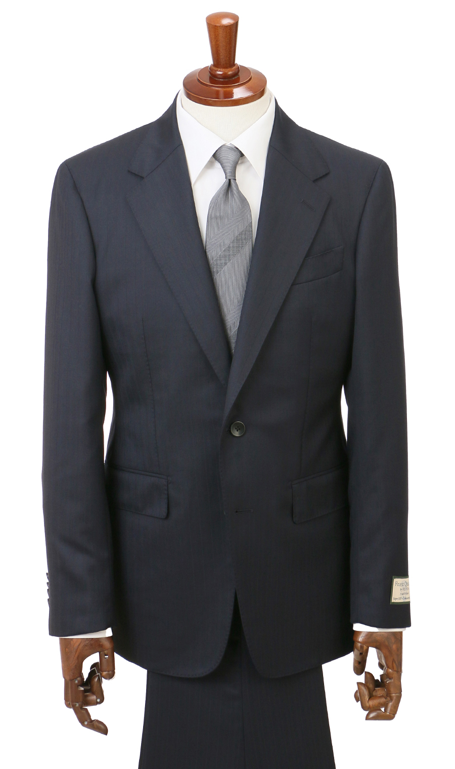 プレミアムスタイリッシュスーツ【SUPER100’ｓ Cashmere Blend】 ネイビー 体型:YA体(スリム型),号数（身長）:3号(160cm)