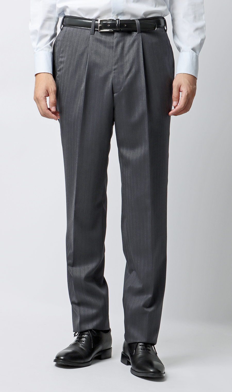 プレミアムスタイリッシュスーツ【SUPER100’ｓ Cashmere Blend】 グレー 体型:YA体(スリム型),号数（身長）:4号(165cm)