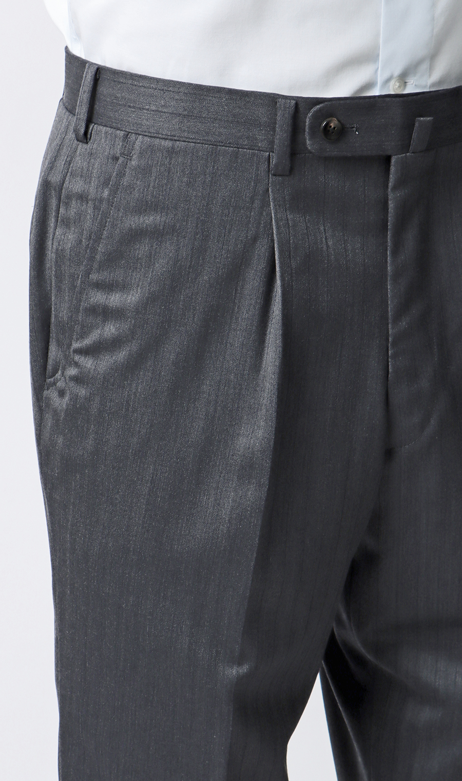 プレミアムスタイリッシュスーツ【SUPER100’ｓ Cashmere Blend】 グレー 体型:YA体(スリム型),号数（身長）:4号(165cm)