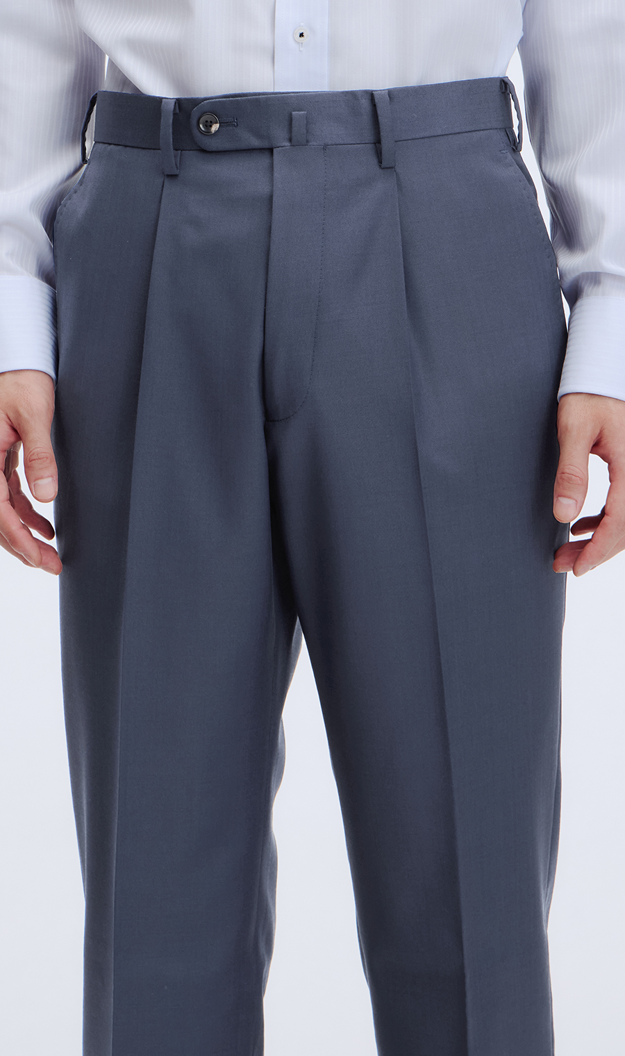 プレミアムスタイリッシュスーツ【GUABELLO】 ブルー 体型:YA体(スリム型),号数（身長）:4号(165cm)