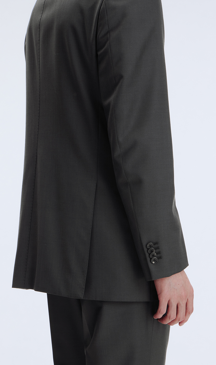 プレミアムスタイリッシュスーツ【GUABELLO】 グレー 体型:YA体(スリム型),号数（身長）:3号(160cm)