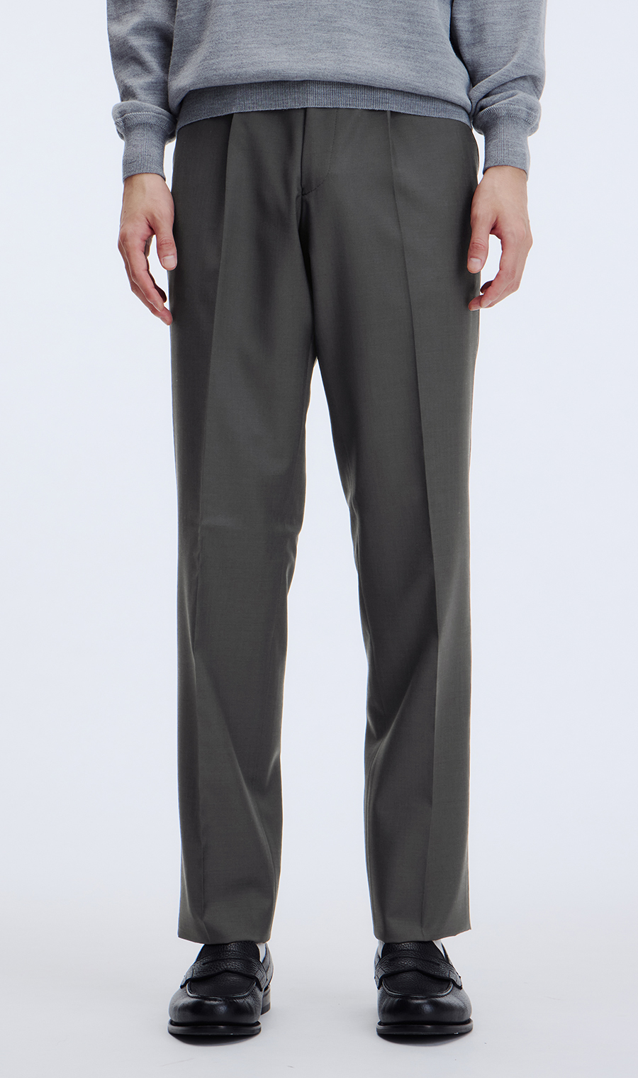 プレミアムスタイリッシュスーツ【GUABELLO】 グレー 体型:YA体(スリム型),号数（身長）:3号(160cm)