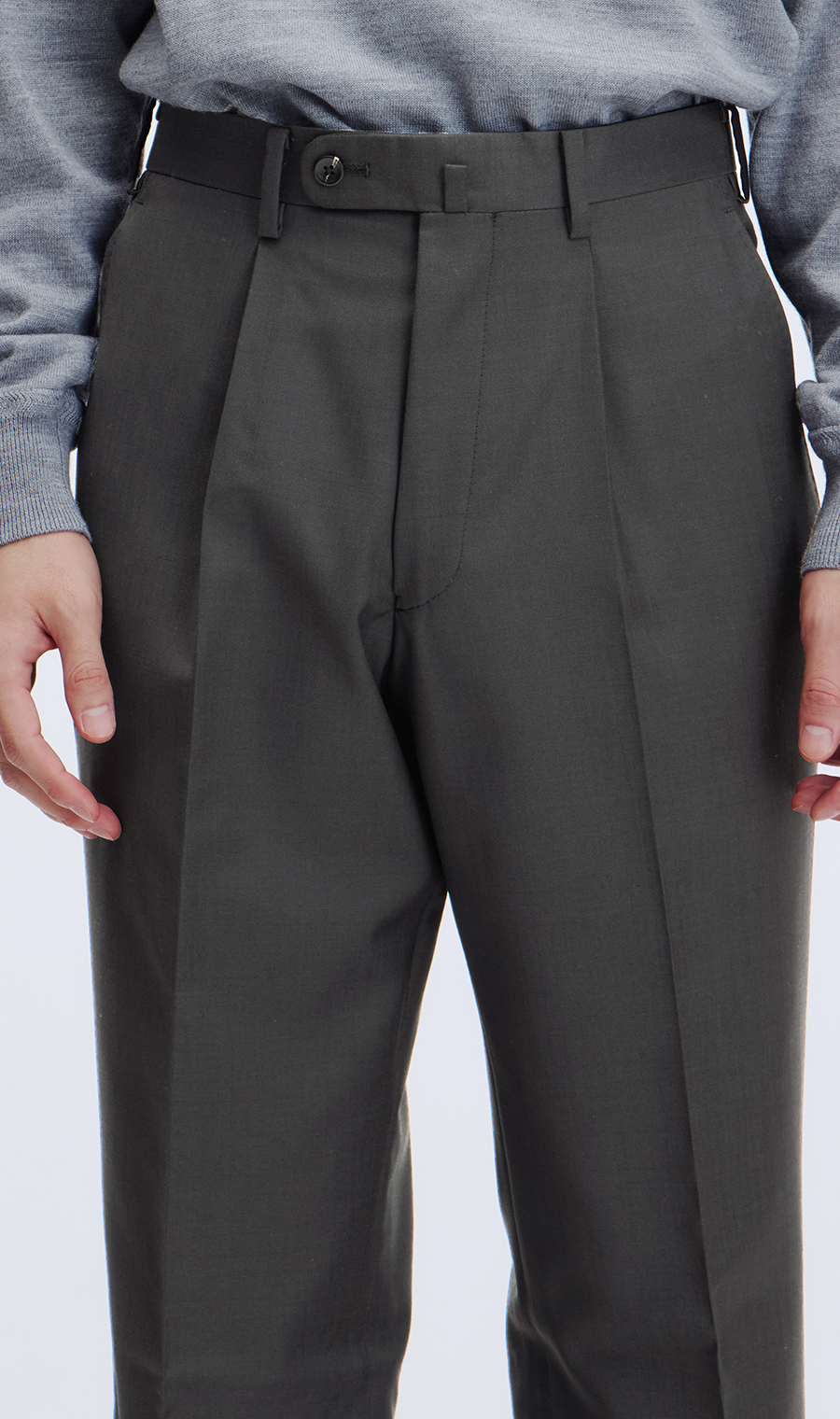 プレミアムスタイリッシュスーツ【GUABELLO】 グレー 体型:YA体(スリム型),号数（身長）:3号(160cm)