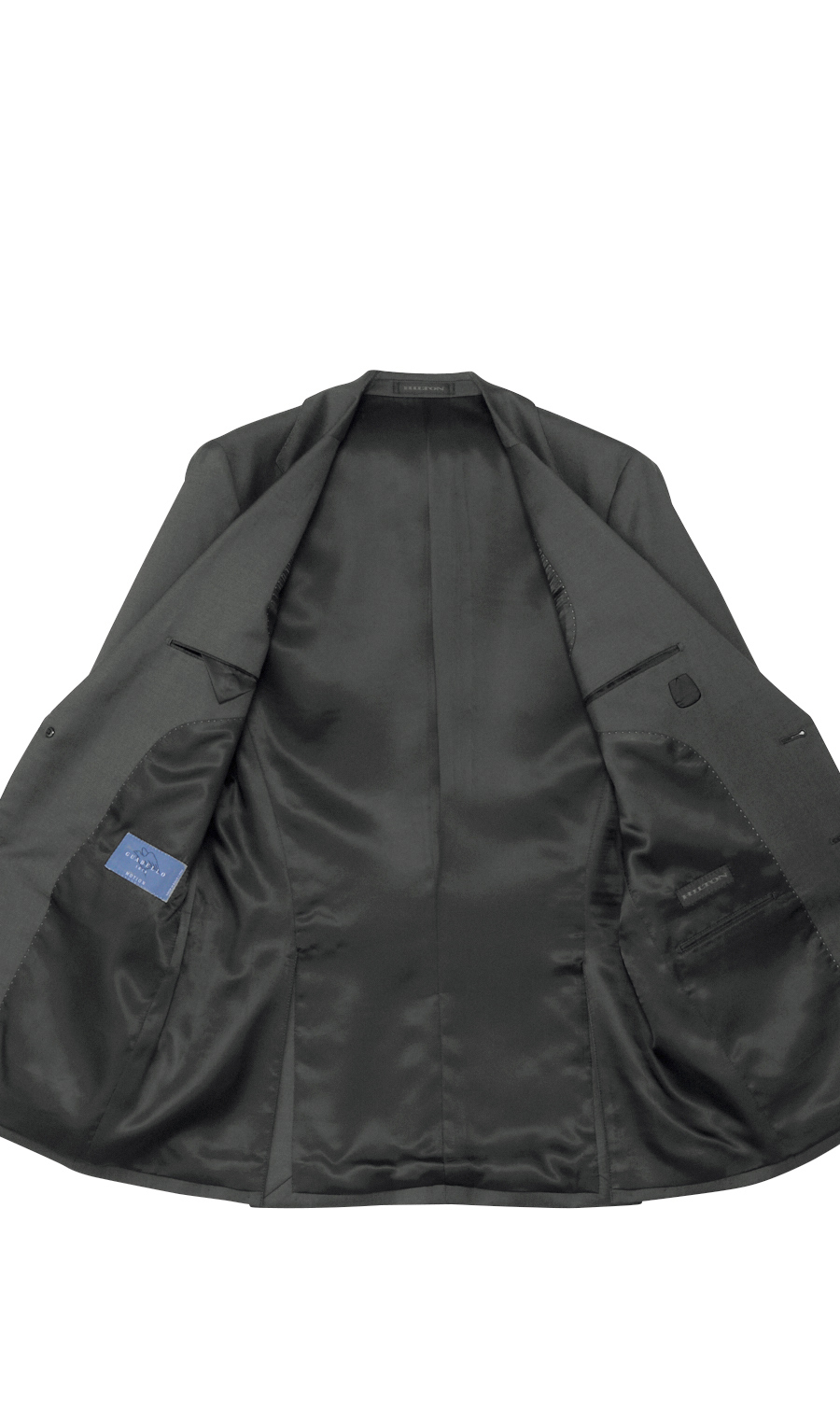 プレミアムスタイリッシュスーツ【GUABELLO】 グレー 体型:YA体(スリム型),号数（身長）:3号(160cm)