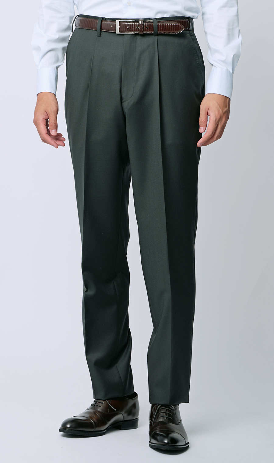 プレミアムスタイリッシュスーツ【GUABELLO】 グリーン 体型:YA体(スリム型),号数(身長):4号(165cm)