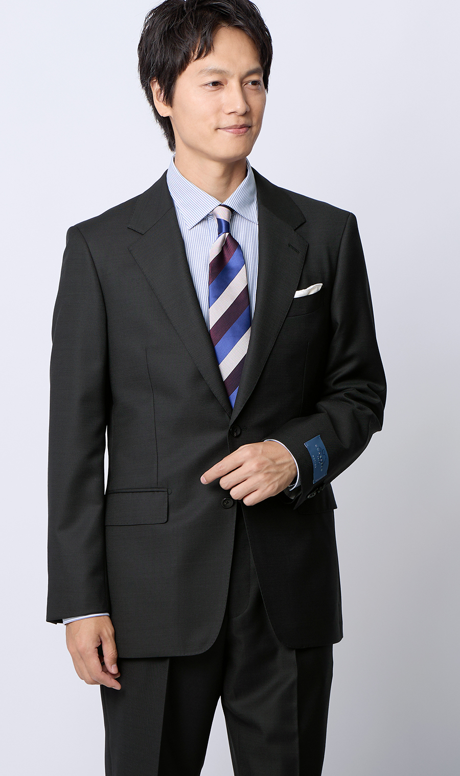 HILTON 戸賀モデル GUABELLO ダブル ストレッチ スーツ Amazon.co.jp: 洋服の青山(ヨウフクノアオヤマ) [HILTON