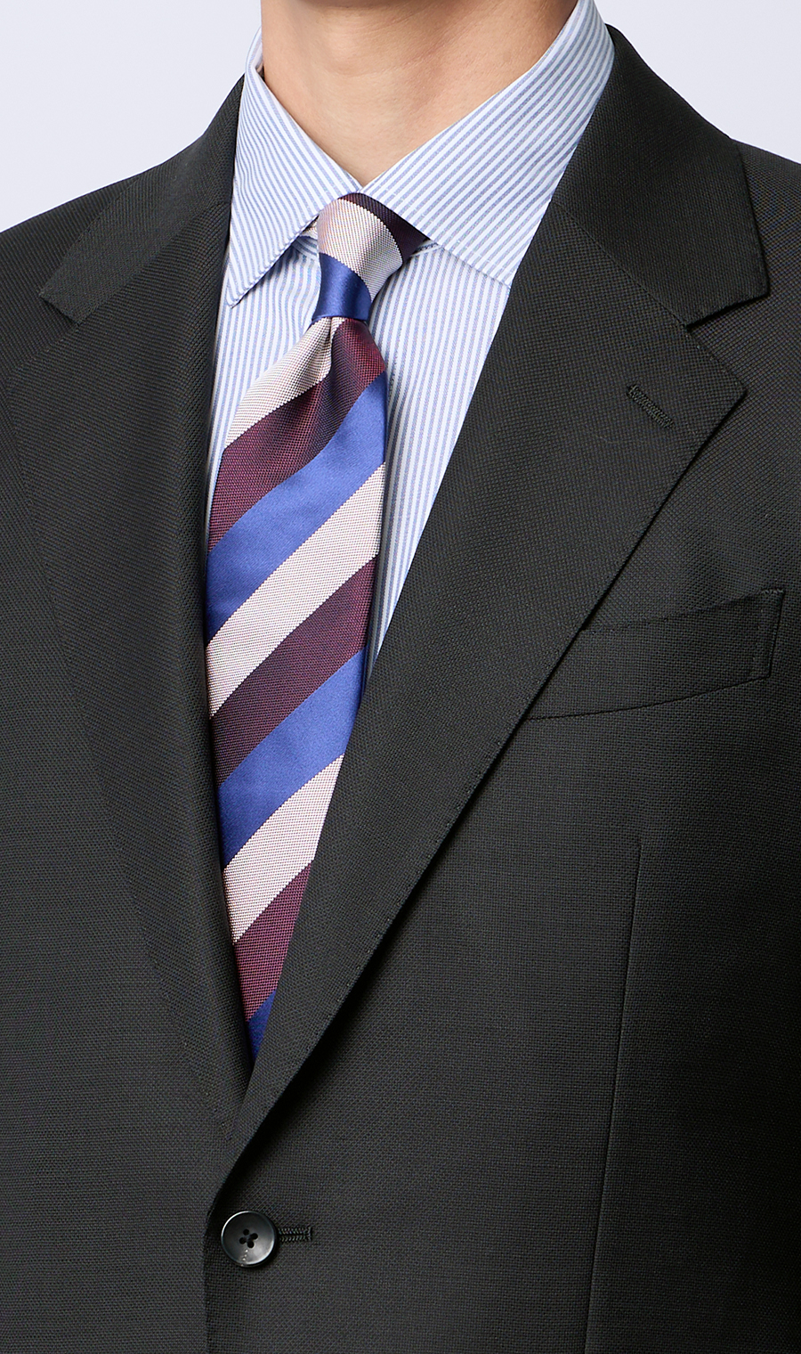 プレミアムスタイリッシュスーツ【GUABELLO】 グレー 体型:YA体(スリム型),号数(身長):3号(160cm)