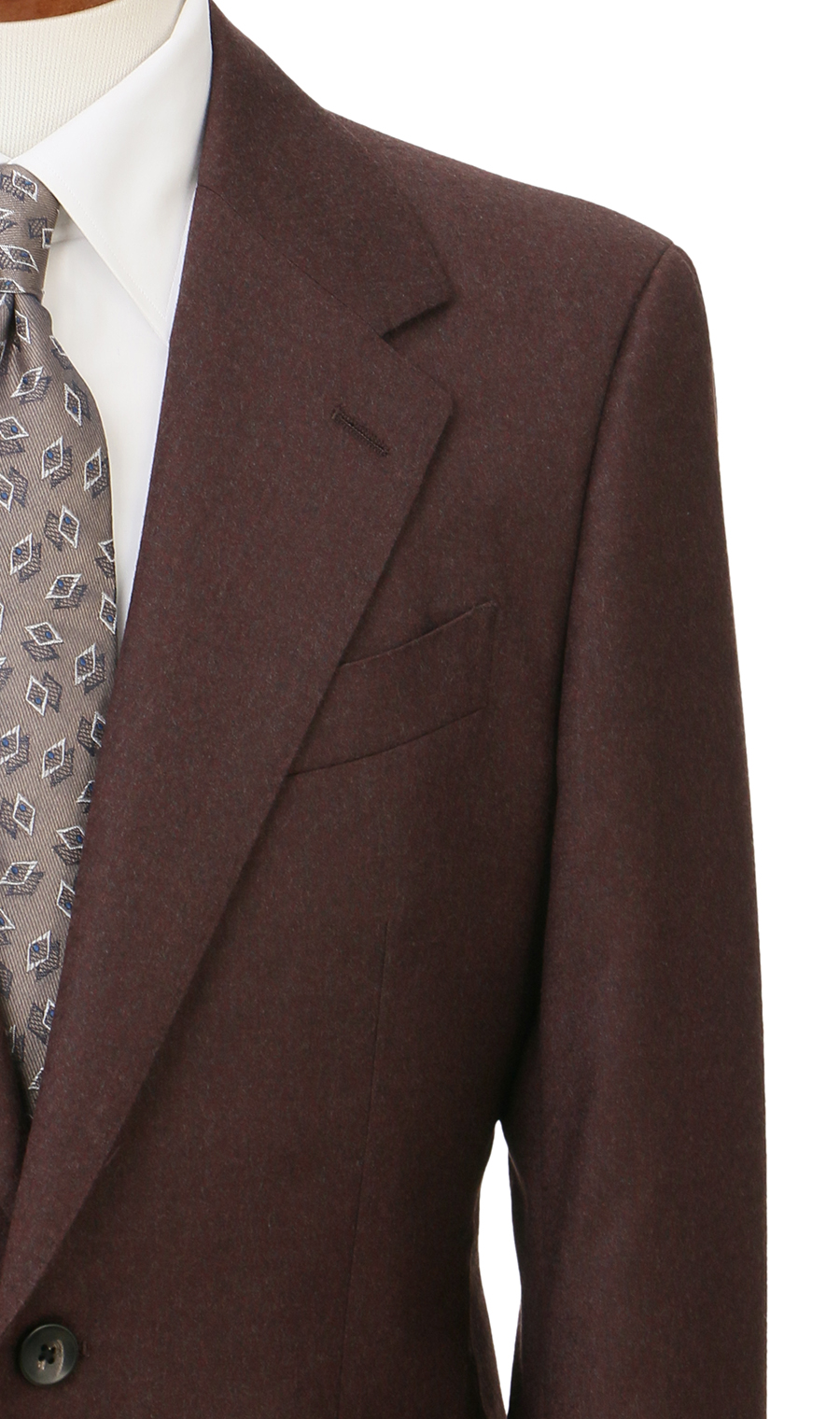 プレミアムスタイリッシュスーツ【GUABELLO】 ワイン 体型:A体(標準型),号数（身長）:4号(165cm)
