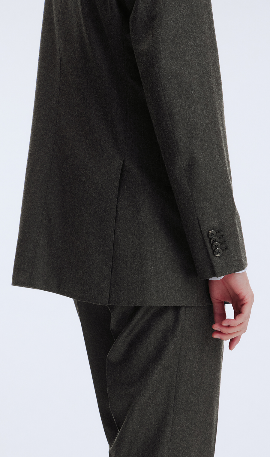 プレミアムスタイリッシュスーツ【GUABELLO】 チャコール 体型:YA体(スリム型),号数（身長）:3号(160cm)