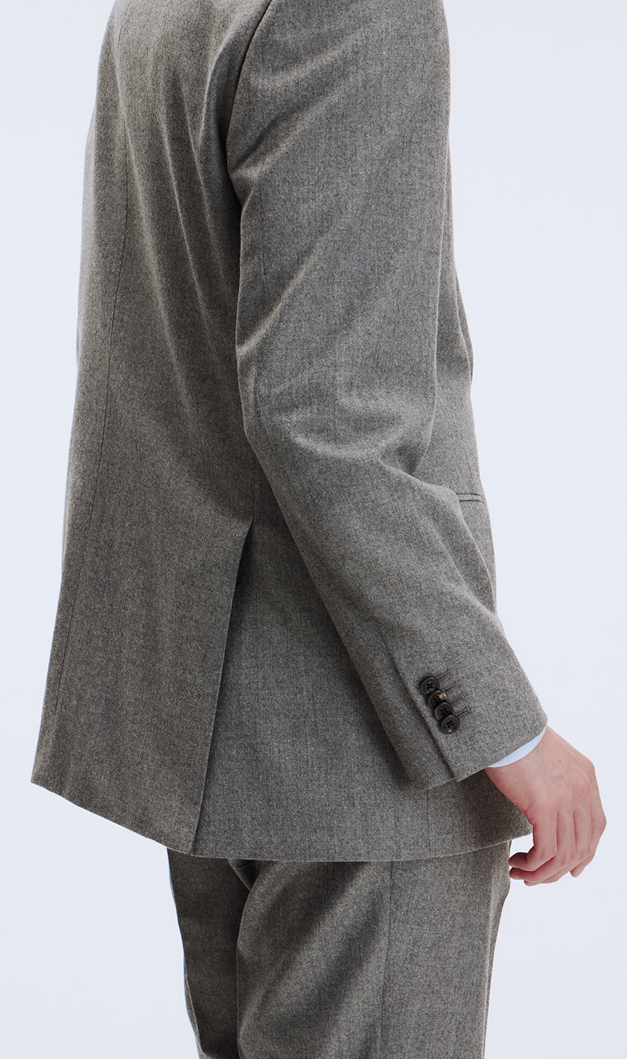 プレミアムスタイリッシュスーツ【GUABELLO】 グレー 体型:YA体(スリム型),号数（身長）:3号(160cm)