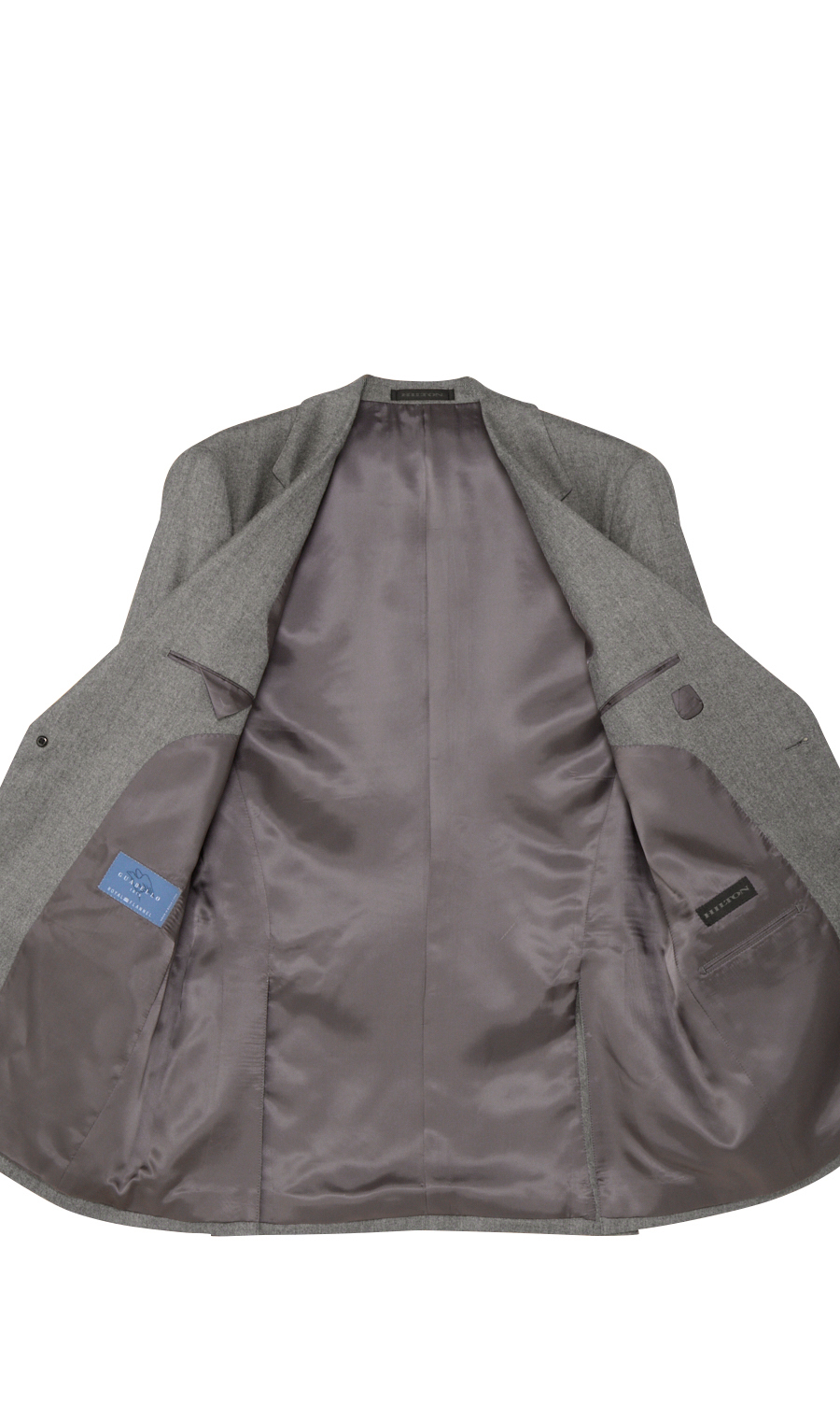 プレミアムスタイリッシュスーツ【GUABELLO】 グレー 体型:YA体(スリム型),号数（身長）:3号(160cm)