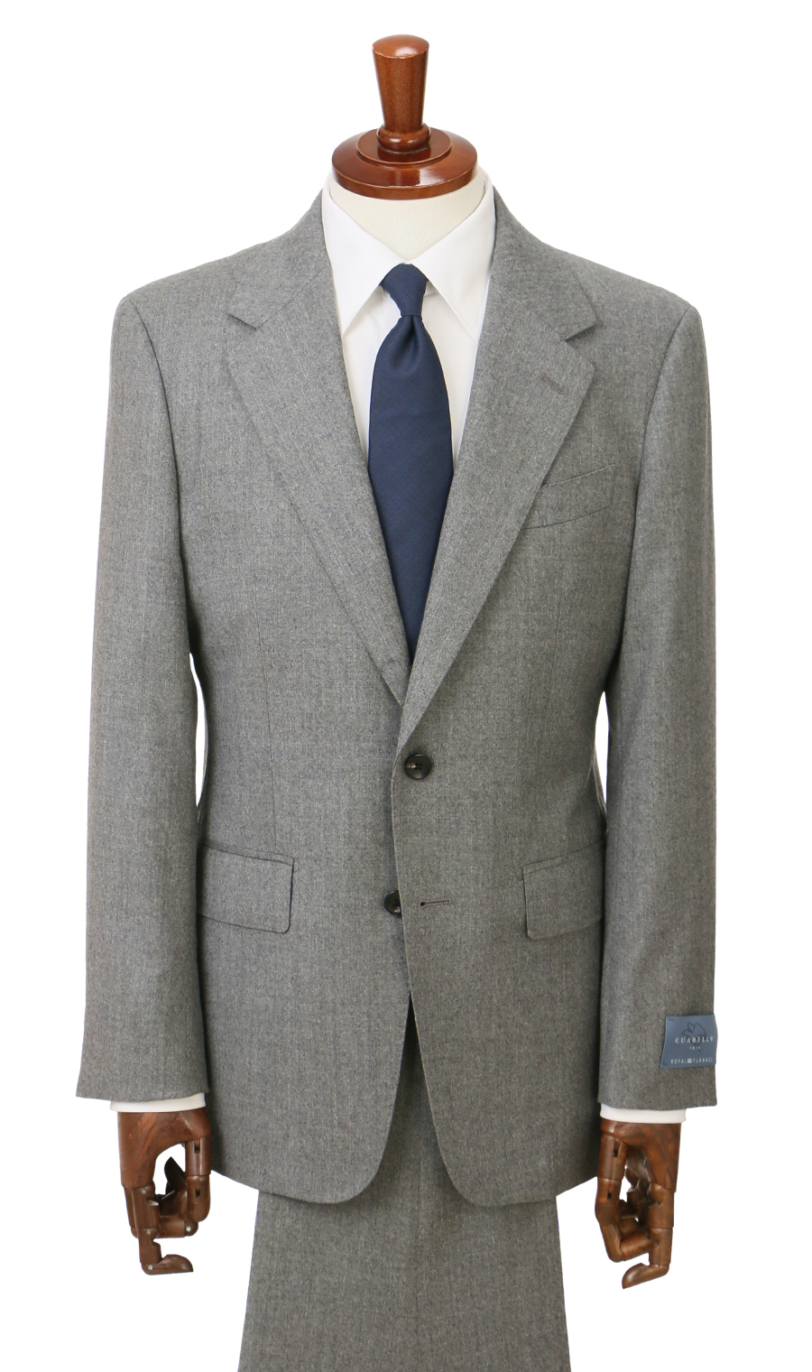 プレミアムスタイリッシュスーツ【GUABELLO】 グレー 体型:YA体(スリム型),号数（身長）:3号(160cm)