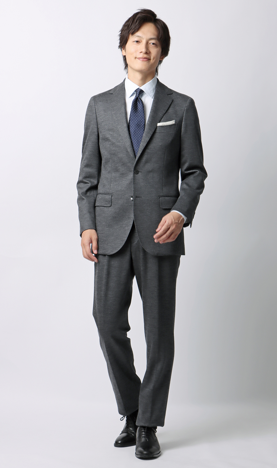 プレミアムスタイリッシュスーツ【ADVANCE MODEL】 グレー 体型:YA体(スリム型),号数(身長):5号(170cm)