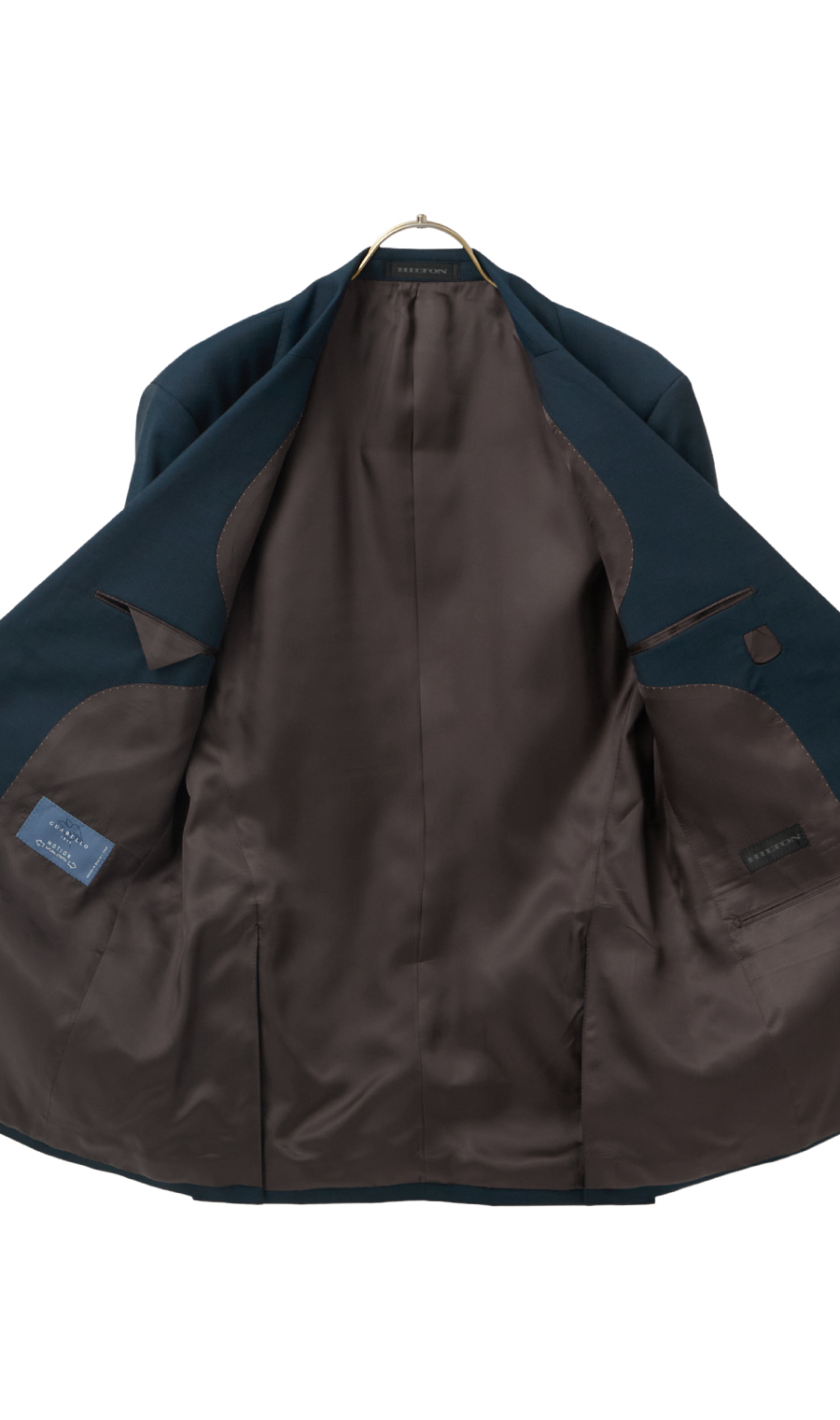 プレミアムスタイリッシュスーツ【GUABELLO】【HILTON】 グリーン 体型:YA体(スリム型),号数(身長):4号(165cm)