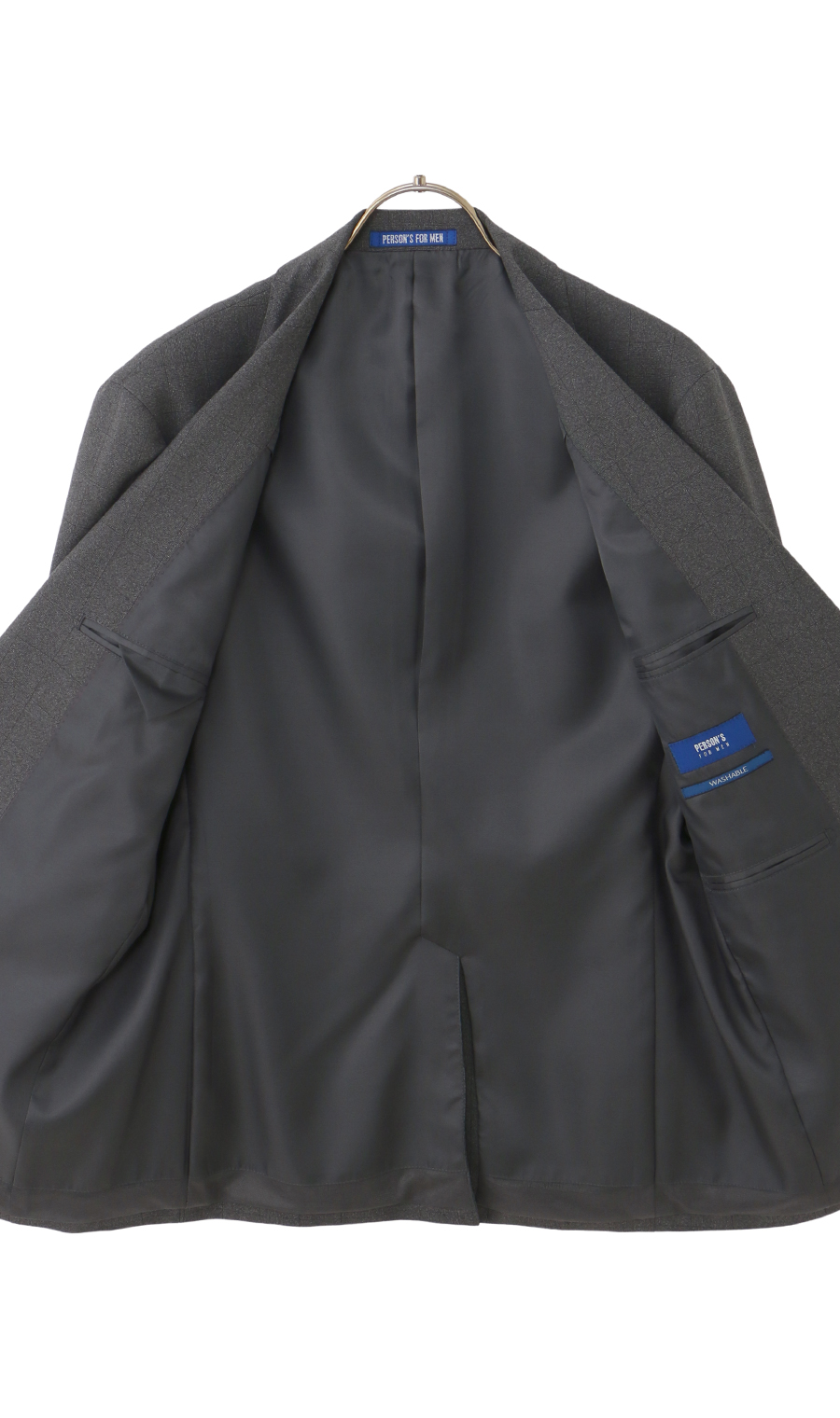 スタイリッシュスーツ【肩くるしくないスーツ】【Plastics Smart】 グレー 体型:YA体(スリム型),号数（身長）:3号(160cm)