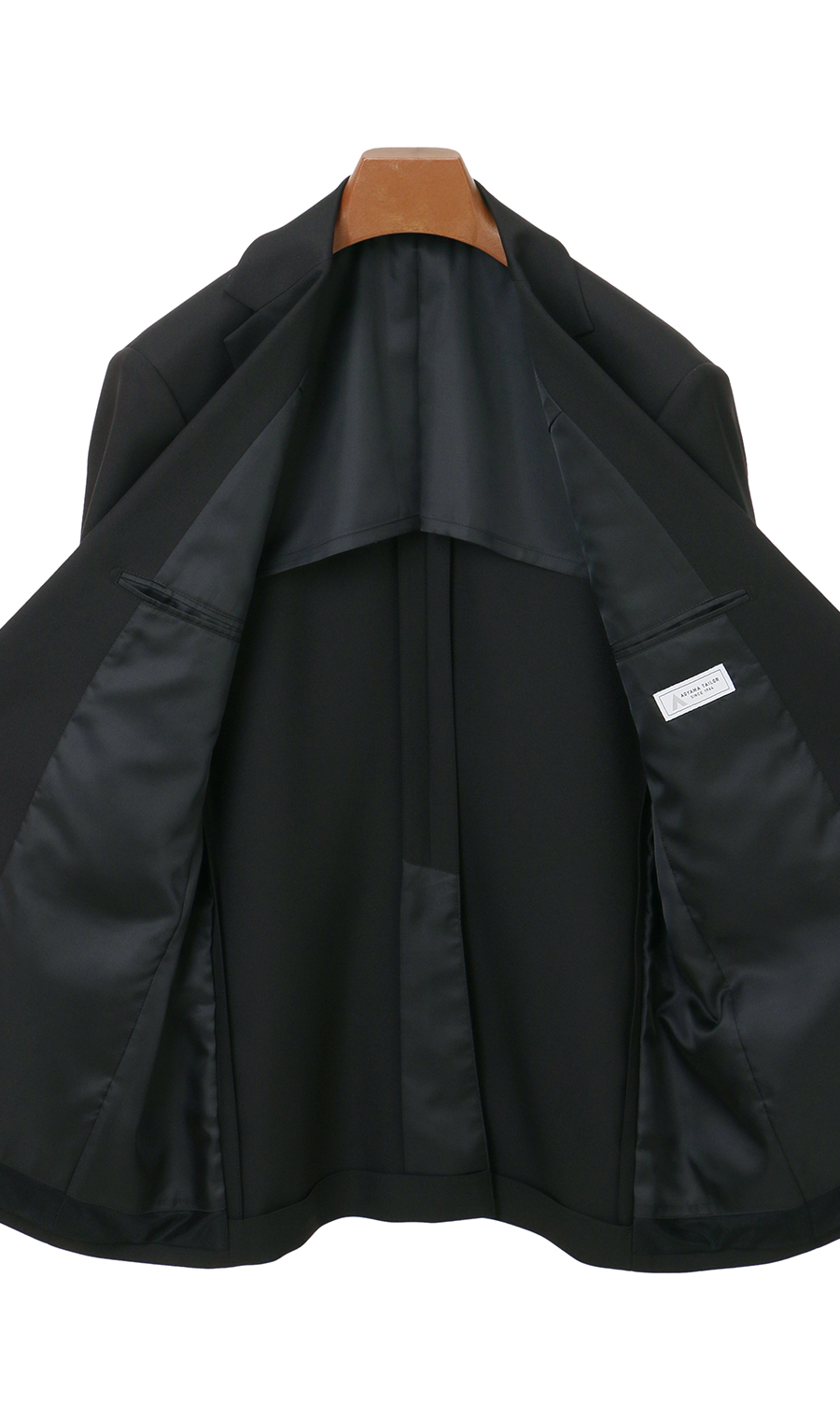 洋服の青山　nline スーツ4点セット　黒　無地 スタイリッシュスーツ【ツーパンツ】【就活】【黒無地】 (PW245