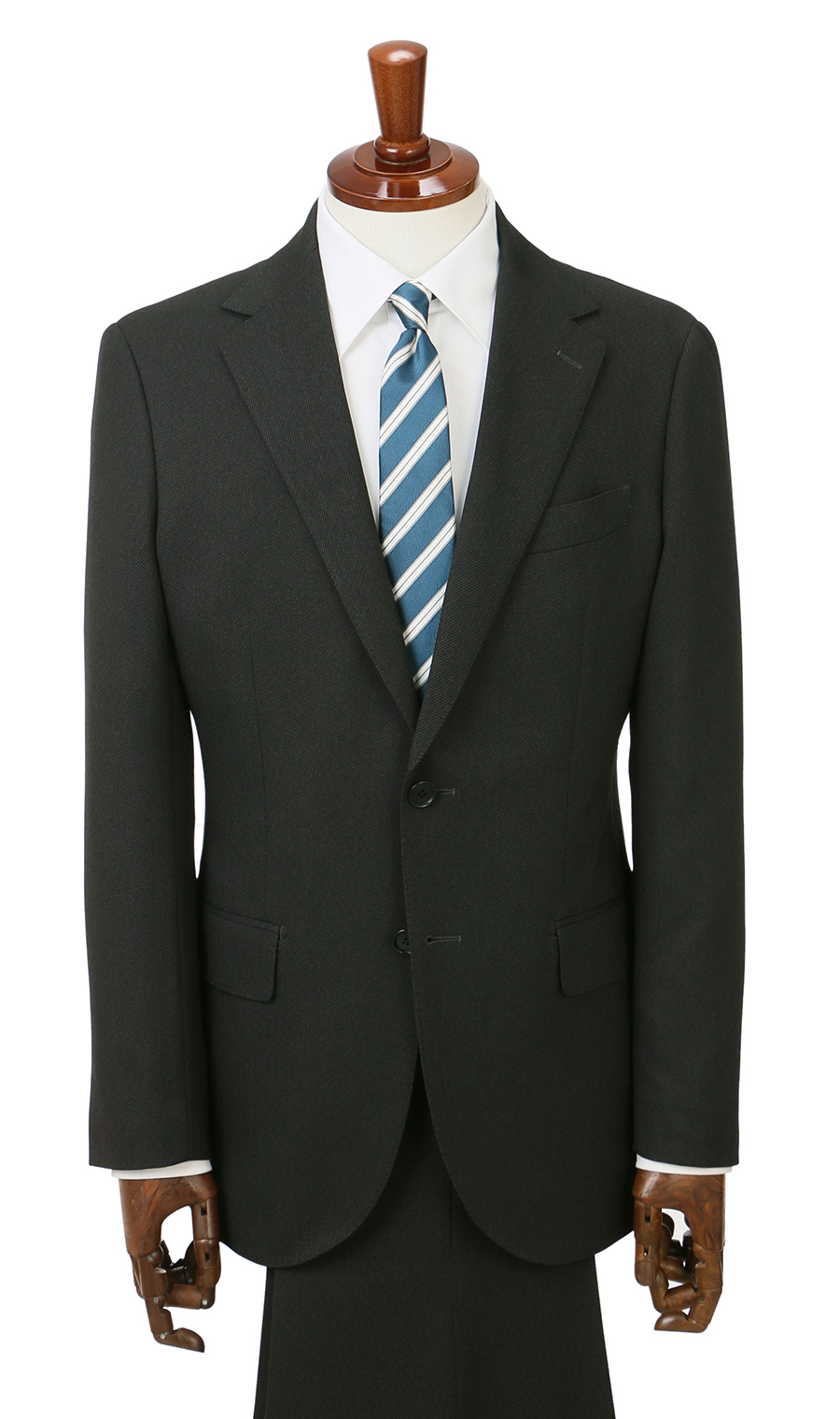 クールスーツ CS-1 青　5着 洗える360°キレイスーツ テーラードジャケット セットアップ着用