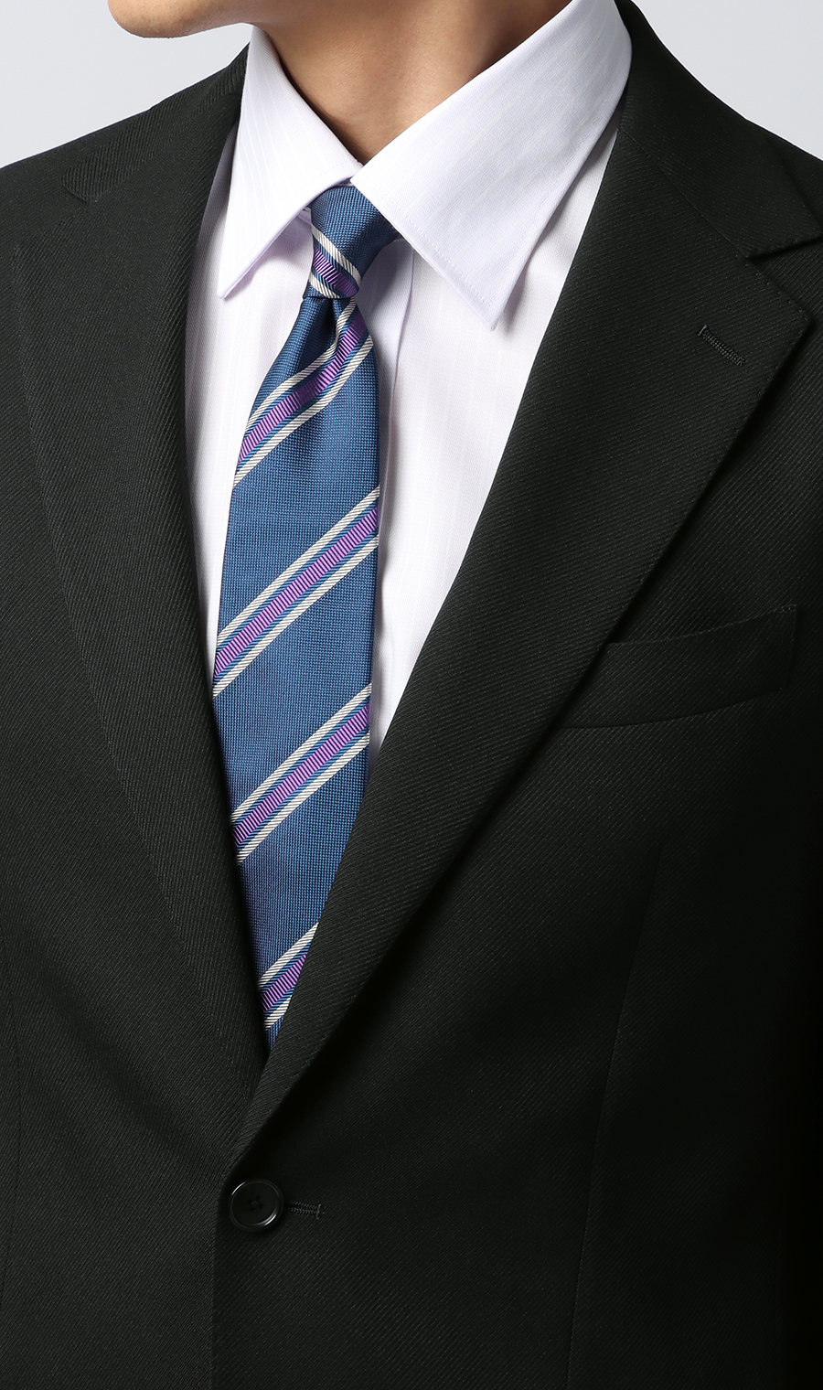 スタイリッシュスーツ【CONTROLα】 ブラック 体型:YA体(スリム型),号数（身長）:3号(160cm)