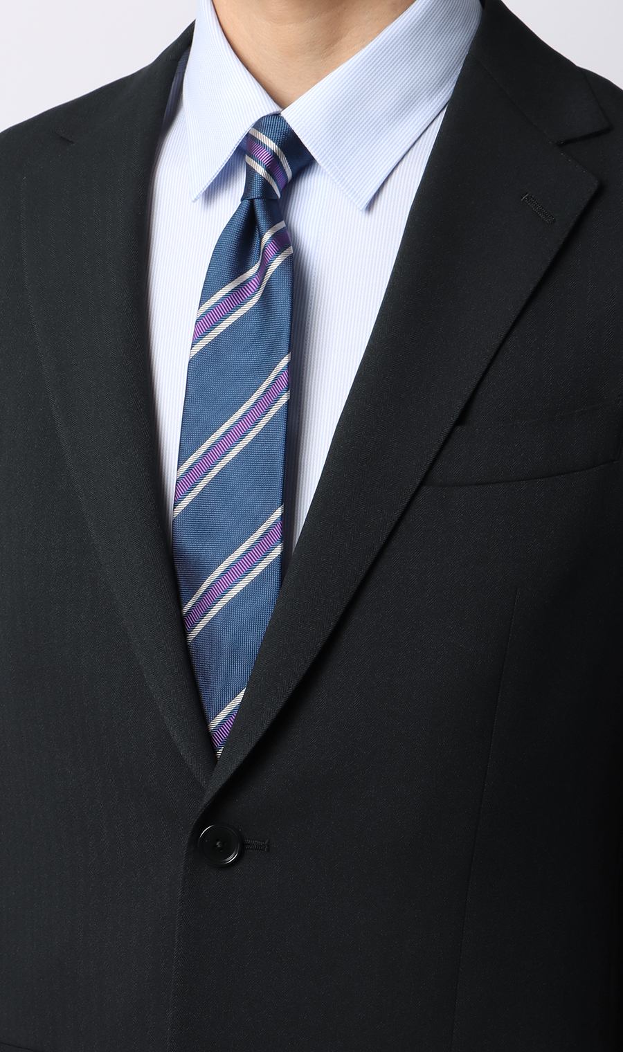 スタイリッシュスーツ【CONTROLα】 ネイビー 体型:AB体(がっちり型),号数(身長):7号(180cm)