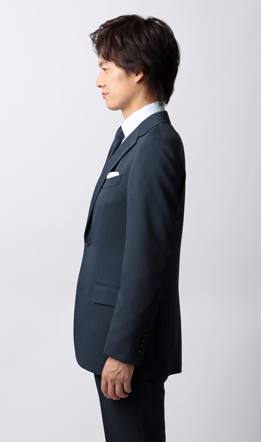 スタイリッシュスーツ【CONTROLα】 ブルー 体型:BE体(ゆったり型),号数(身長):5号(170cm)