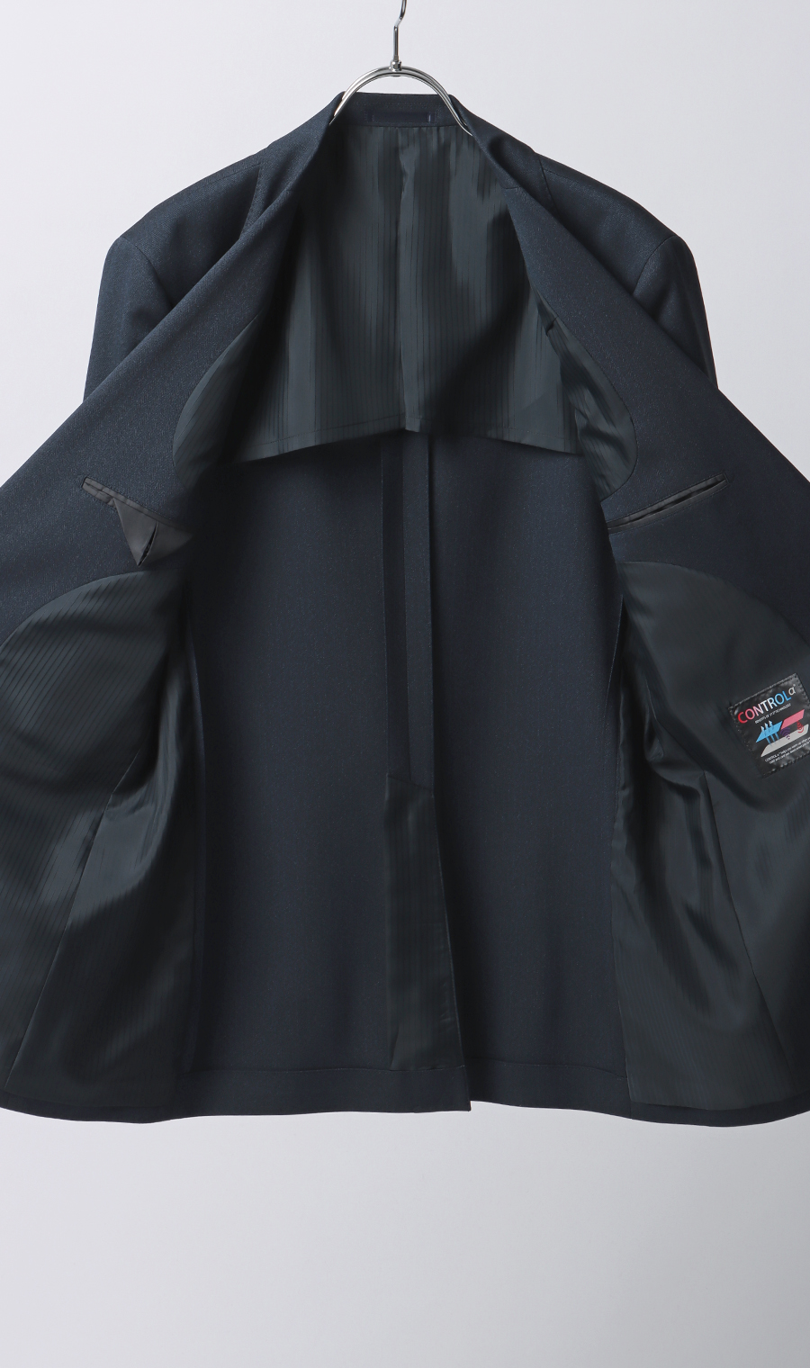 スタイリッシュスーツ【CONTROLα】 ブルー 体型:BE体(ゆったり型),号数(身長):5号(170cm)