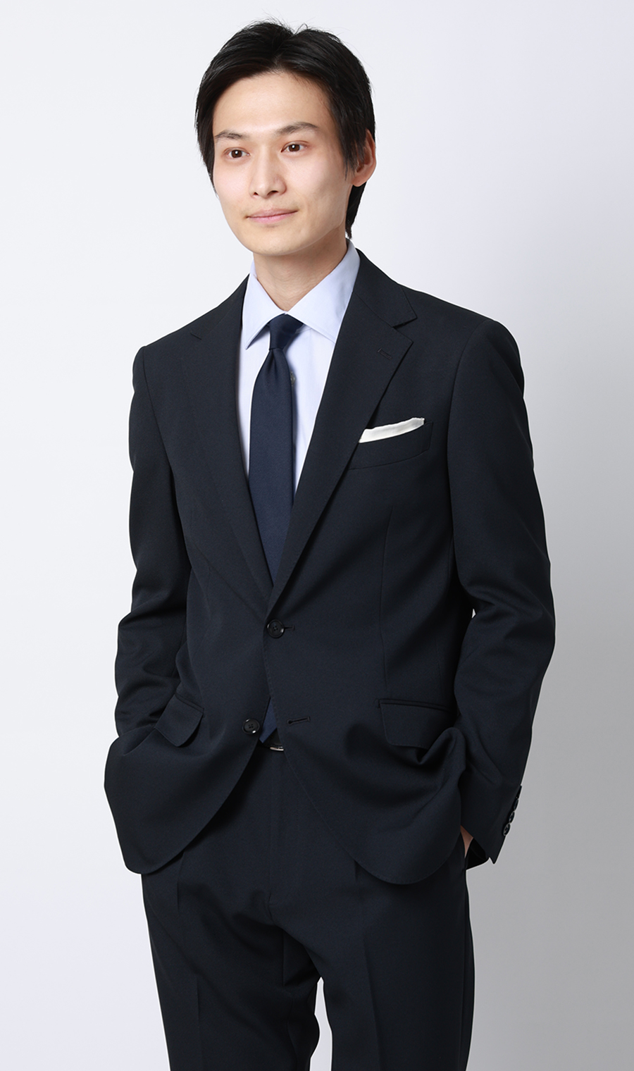 スタイリッシュスーツ【CONTROLα】 ネイビー 体型:YA体(スリム型),号数（身長）:4号(165cm)