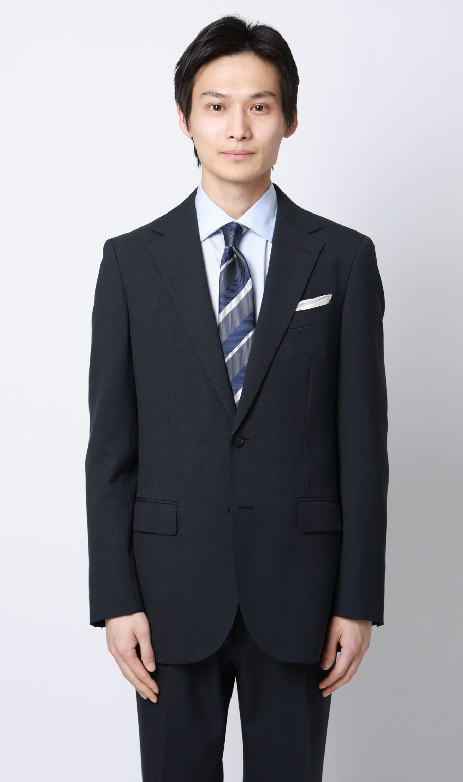 スタイリッシュスーツ【CONTROLα】 ネイビー 体型:YA体(スリム型),号数（身長）:4号(165cm)