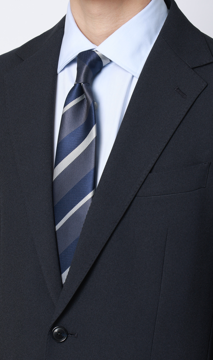 スタイリッシュスーツ【CONTROLα】 ネイビー 体型:YA体(スリム型),号数（身長）:4号(165cm)