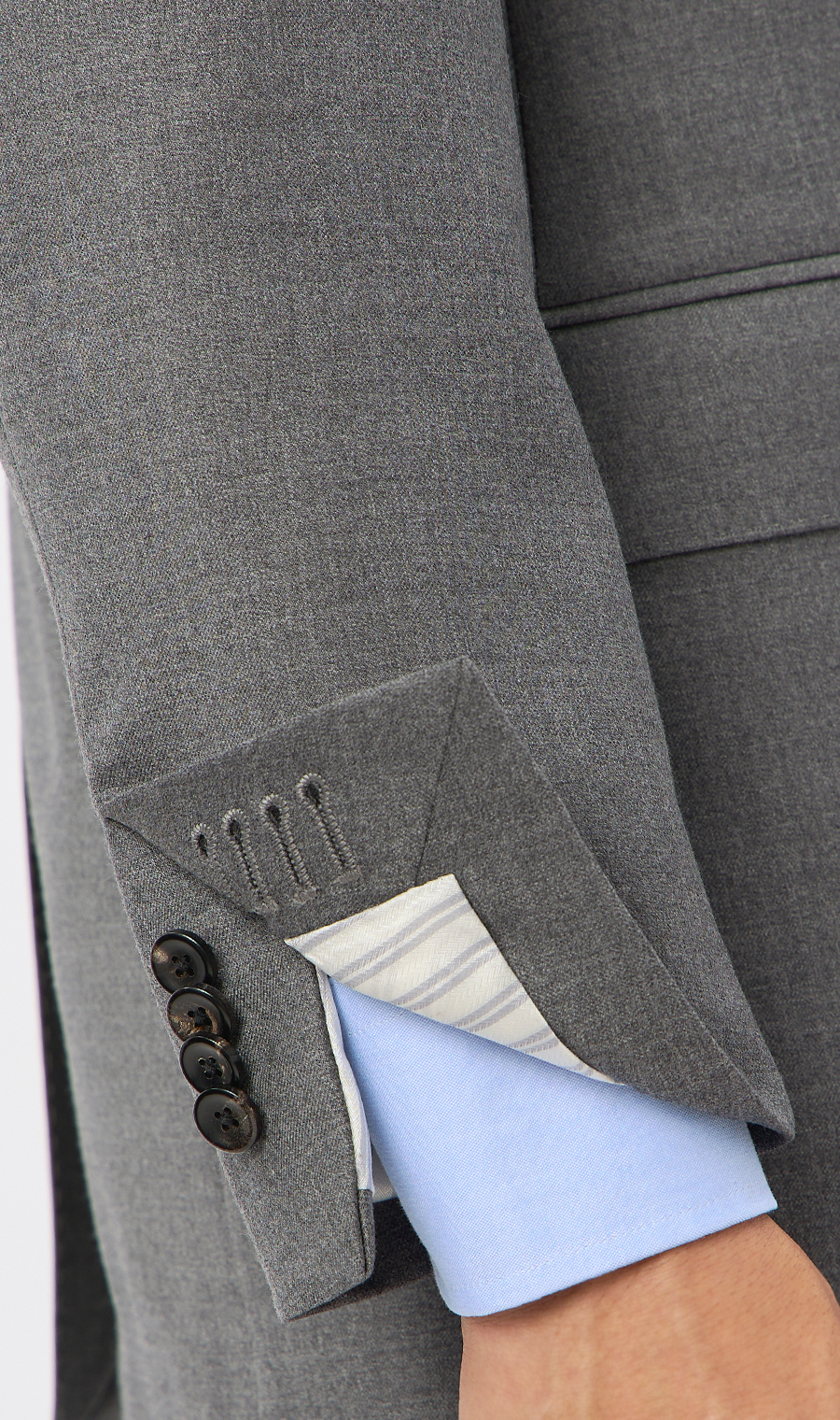 プレミアムスタイリッシュスーツ【Super140’s】 グレー 体型:YA体(スリム型),号数(身長):3号(160cm)